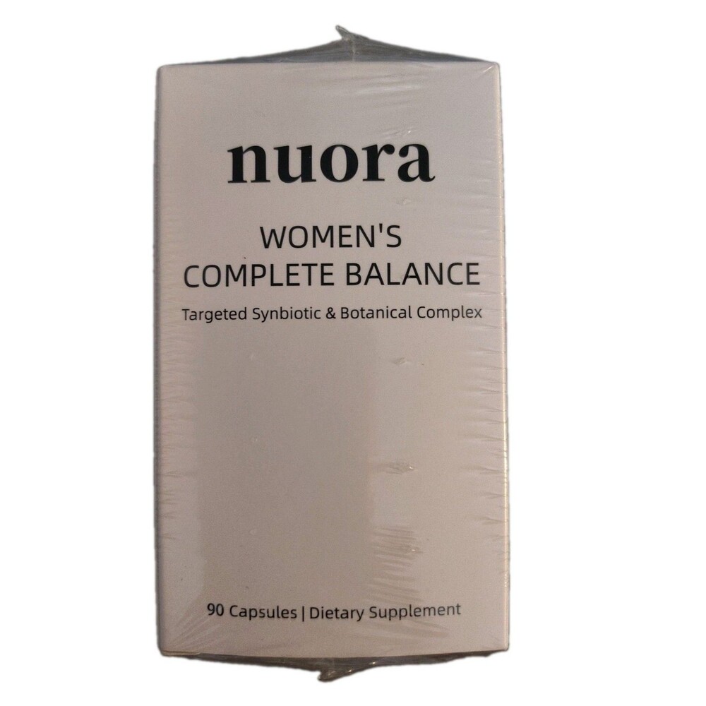Nuora Womens Complete Balance 90 Capsules Synbiotic Botanical Complex New Sealed